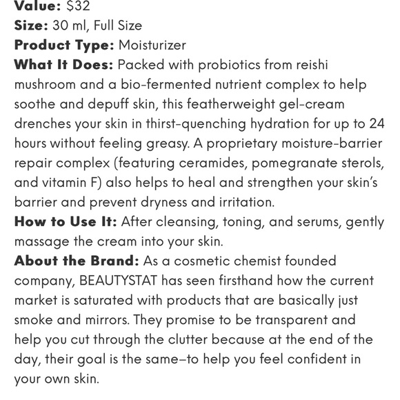BeautyStat | Moisture Boost Cream - Picture 4 of 5